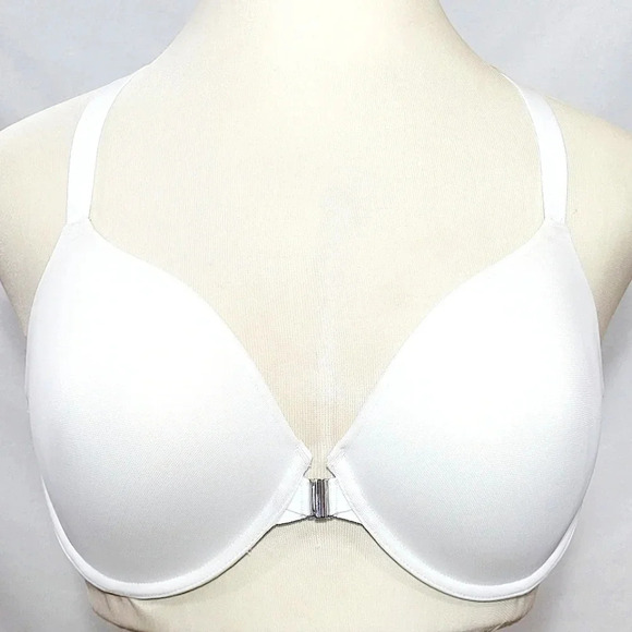 38DD Unveiled Felina Beautiful Love Front Close Underwire Bra White NWT - Picture 8 of 12